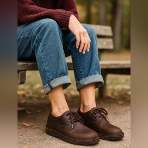 Natural Sport Brown Lace-Up Shoes